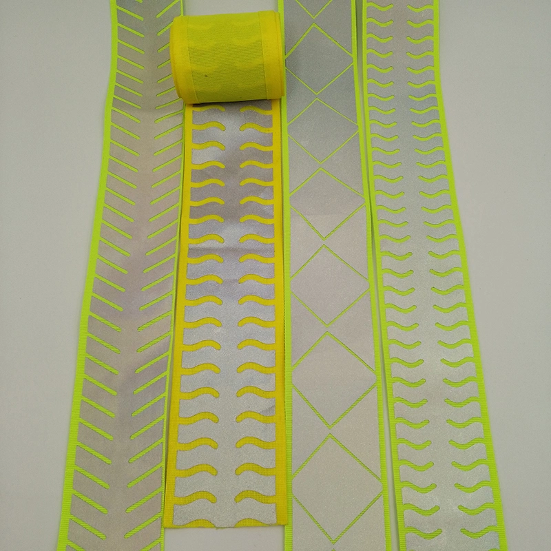 High Quality Colorful Nylon Webbing with Two Reflective Strips