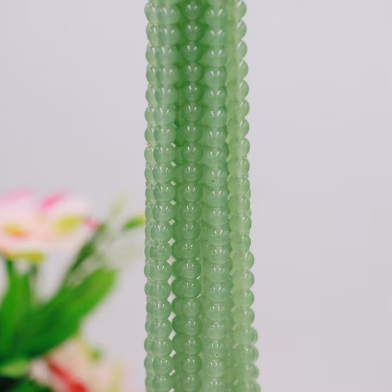 Miçangas de cristal redondas imitação de jade para fabricação de joias