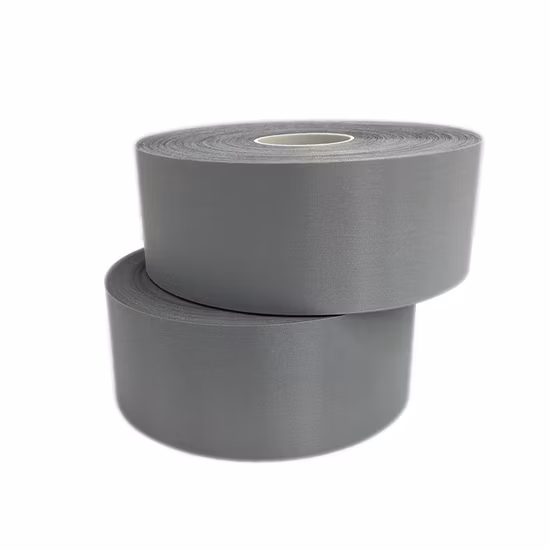 Tecido estampado reflexivo moderno com 5 cm de largura azul preto xadrez fita prateada