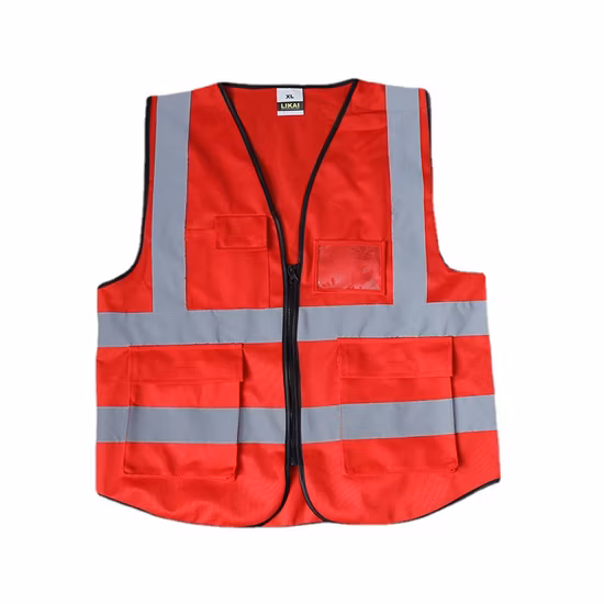 Personalizar roupas de trabalho de proteção ao ar livre Colete refletivo de segurança rodoviária para trabalhadores da construção